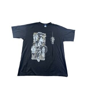 Give Me Face Hip Hop Legends Graphic T-Shirt Mens 2XL Black Tupac Biggie Snoop